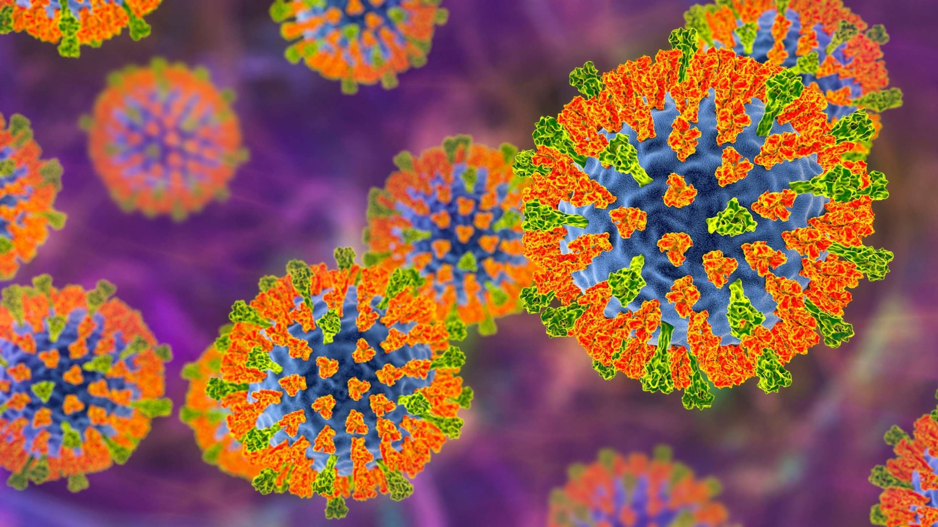 FOTO: Čestica virusa ospica, ilustracija.